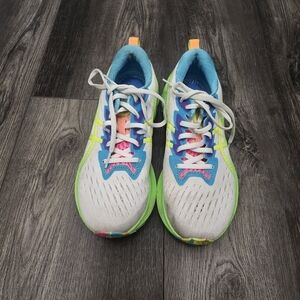 Asics Women's Nova Blast Running Shoes Size 7.5 Green And White
